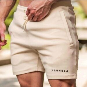 YoungLA Men's Cream Training Shorts